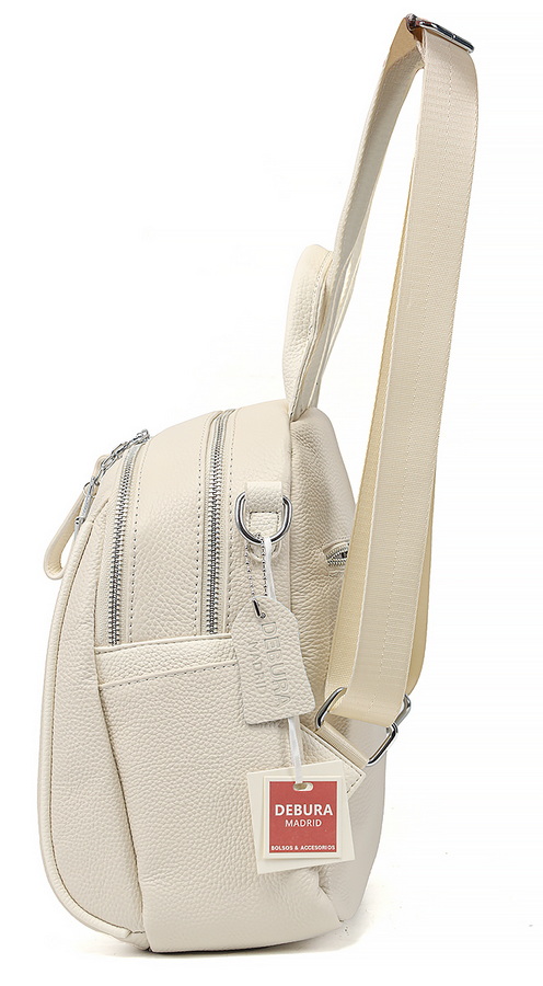 женский рюкзак-сумка натуральная кожа debura madrid