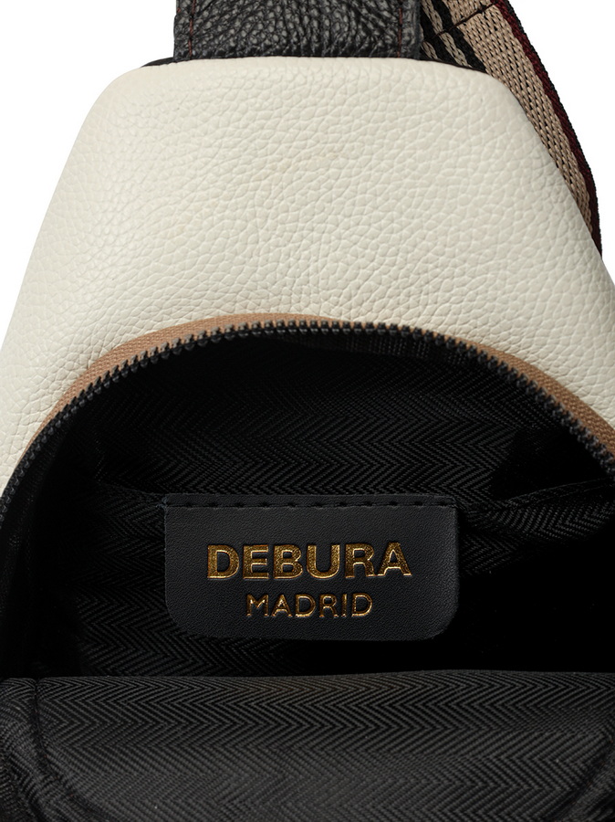 женская сумка-мессенджер натуральная кожа debura madrid