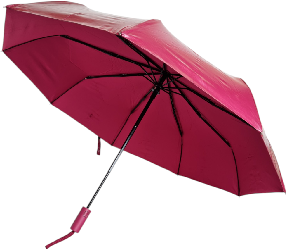 зонт автомат красный переливы света 9 спиц антиветер