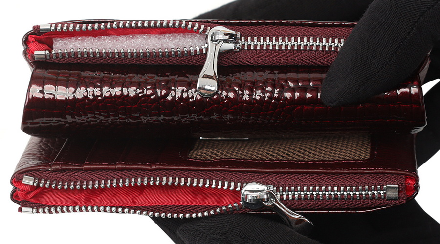 женский кошелек натуральная лаковая кожа гонконг