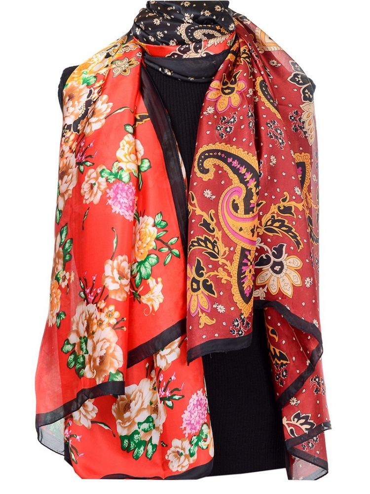 палантин 90*180 см шелк/вискоза