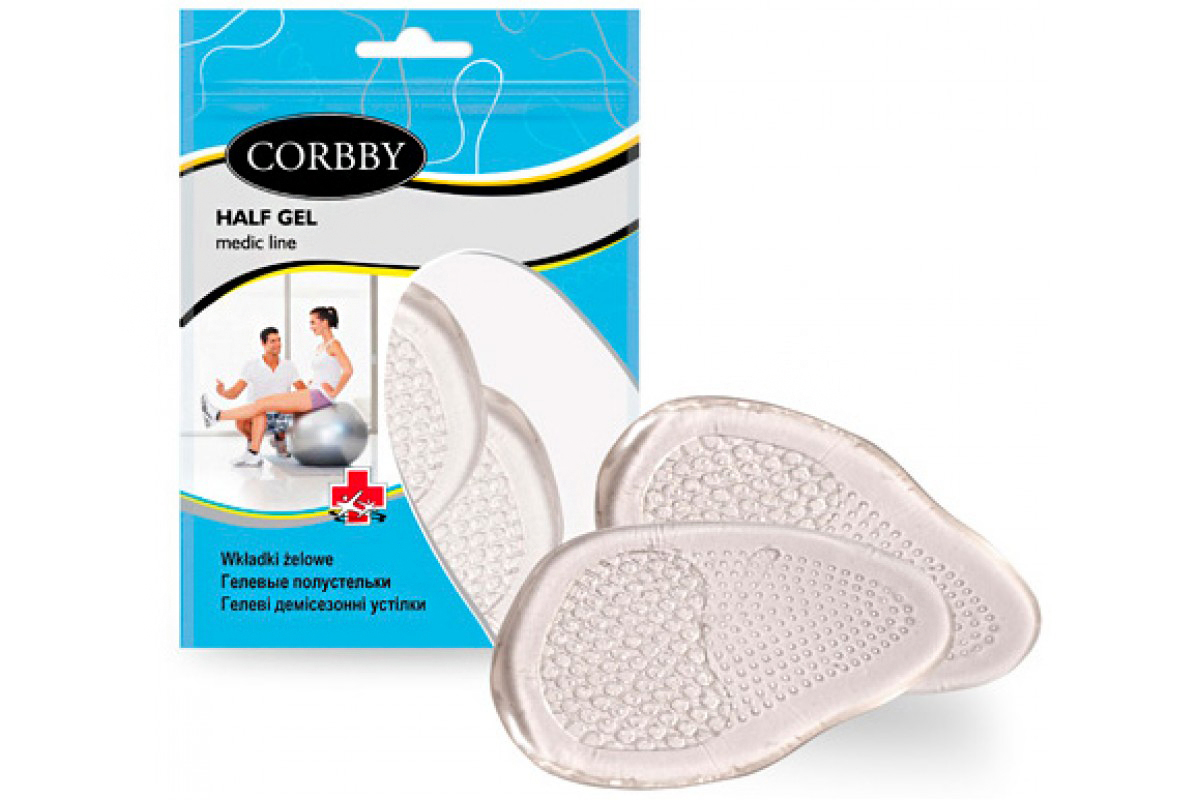 corbby полустельки гелевые от натоптышей