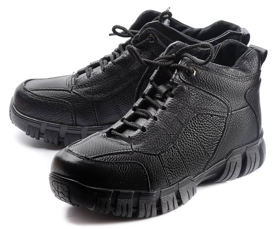 мужские ботинки натуральная кожа/мех gugu германия