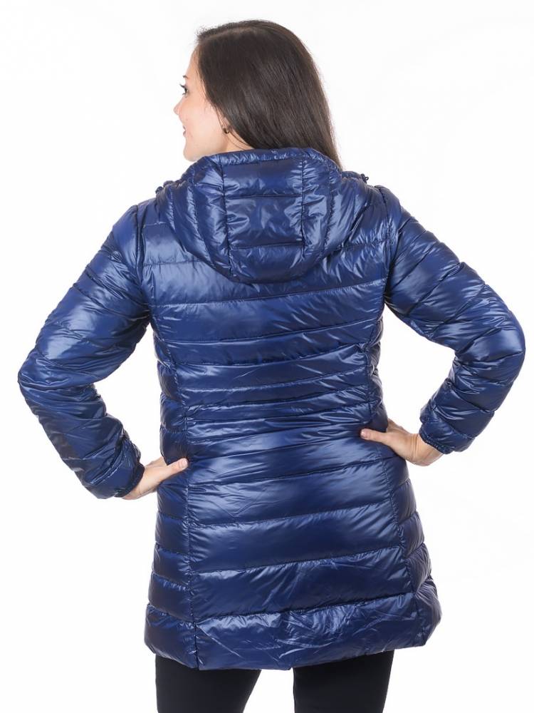 ультралёгкая пуховая куртка длинная  l(42)-7xl(58) 