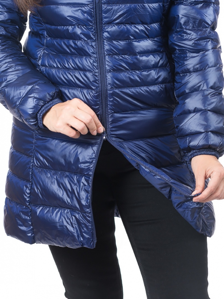 ультралёгкая пуховая куртка длинная  l(42)-7xl(58) 