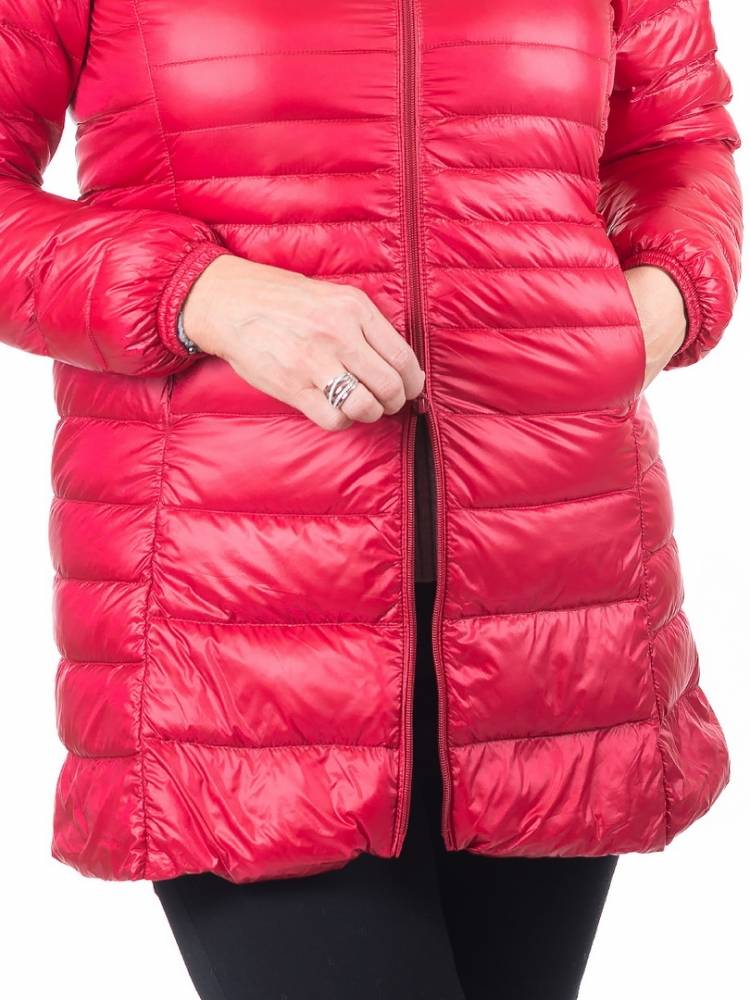 ультралёгкая пуховая куртка длинная  l(42)-7xl(58) 