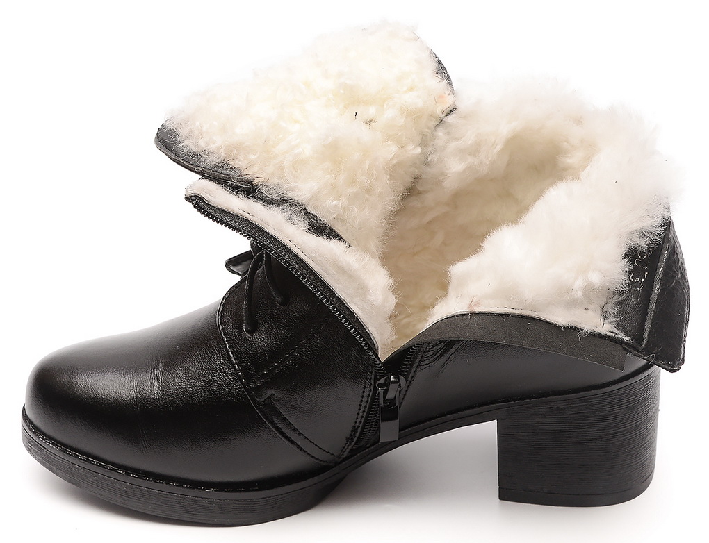 женские ботинки натуральная кожа натуральный мех gugu германия