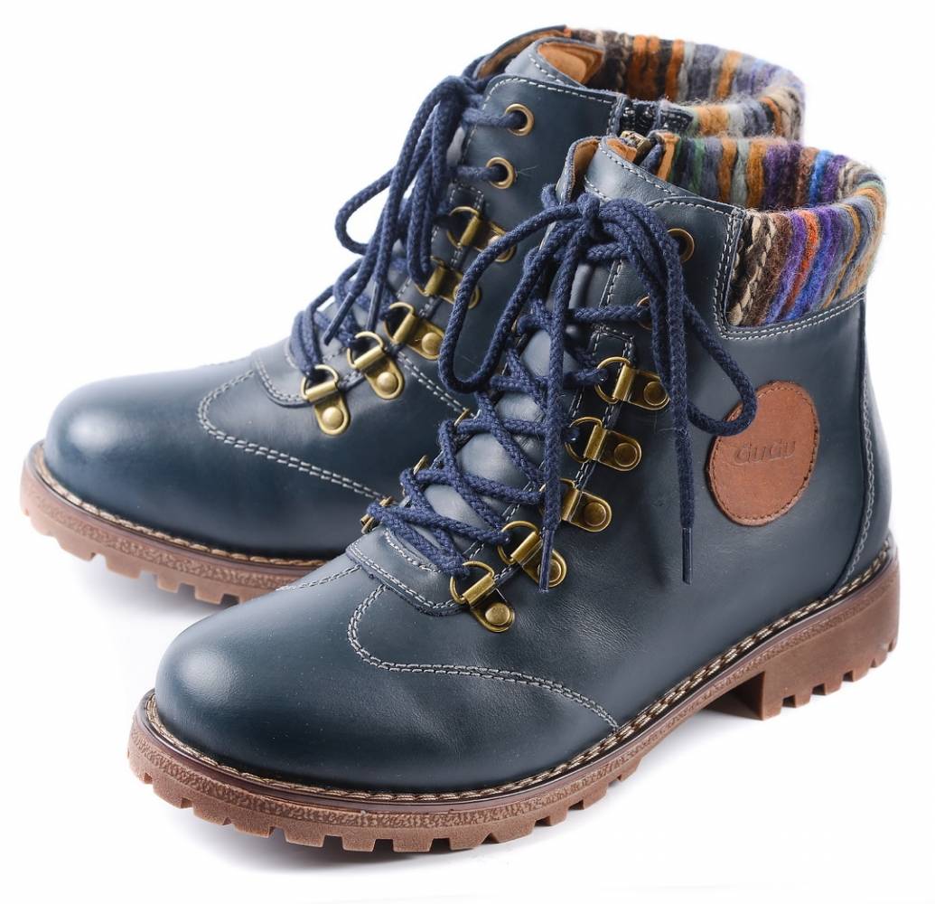 женские ботинки натуральная кожа натуральный мех gugu германия