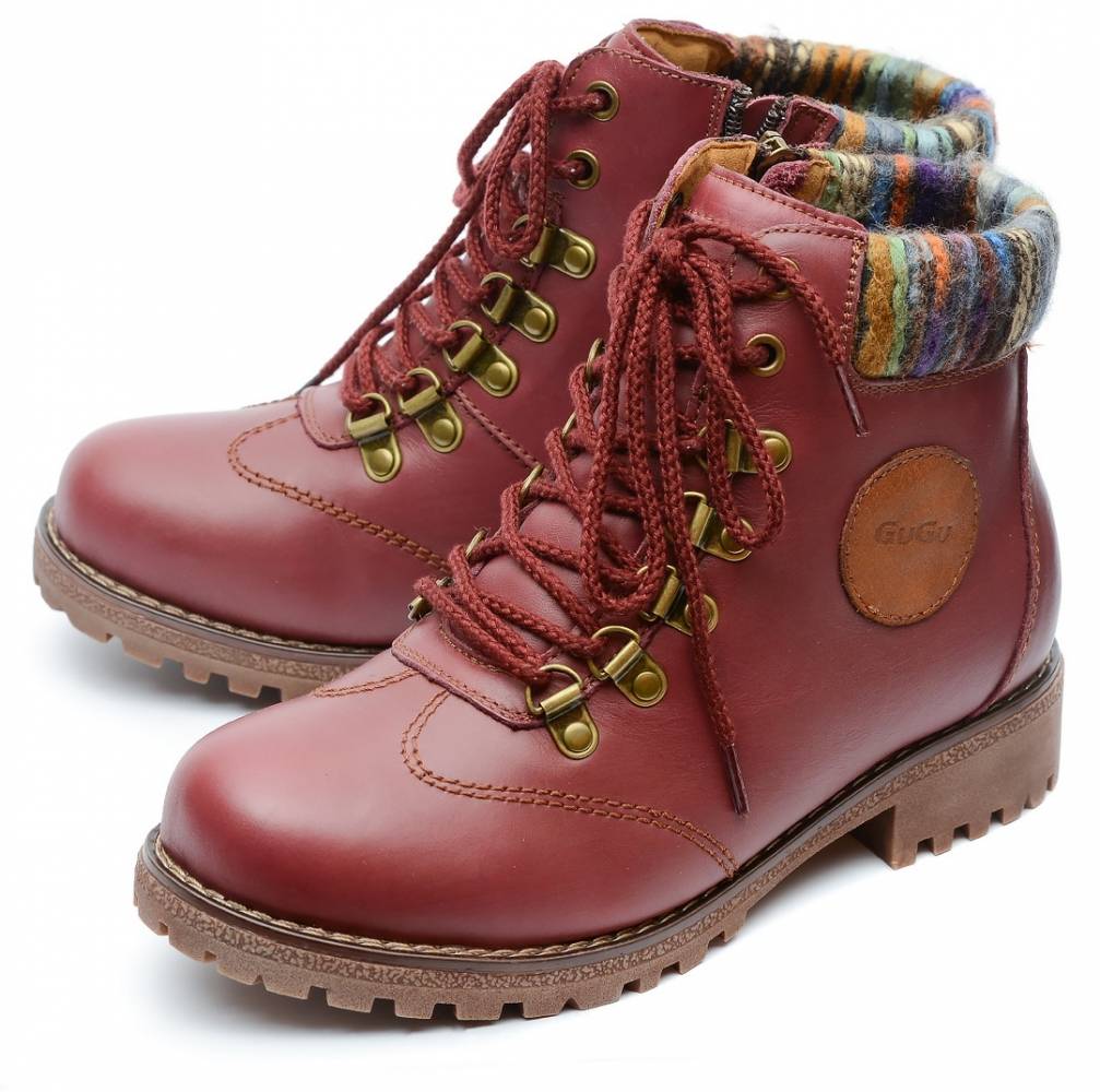 женские ботинки натуральная кожа натуральный мех gugu германия
