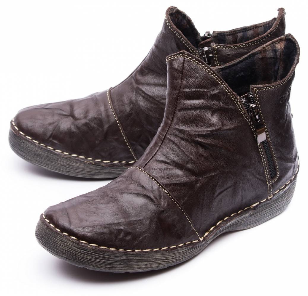 женские ботинки  натуральная кожа/байка gugu германия