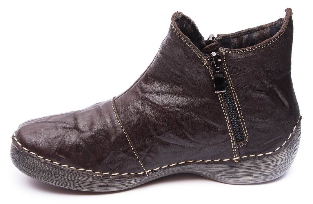 женские ботинки  натуральная кожа/байка gugu германия