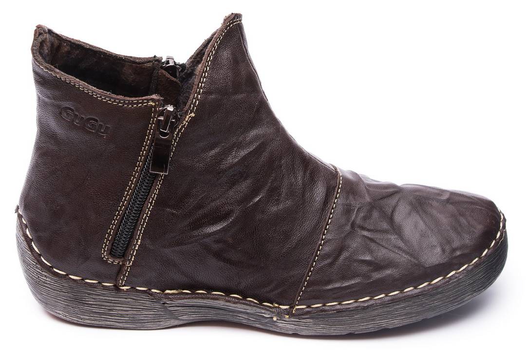 женские ботинки  натуральная кожа/байка gugu германия