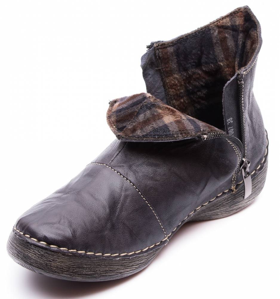 женские ботинки натуральная кожа/байка германия