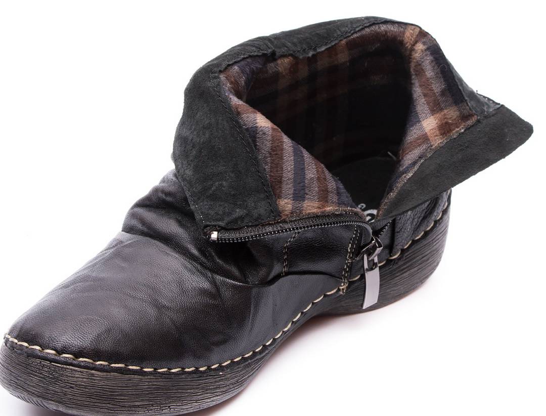 женские ботинки  натуральная кожа/байка германия