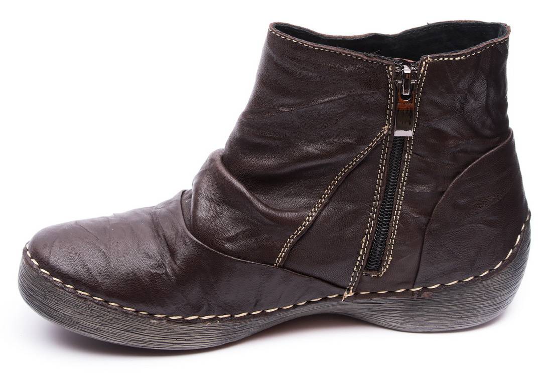 женские ботинки натуральная кожа/байка gugu германия