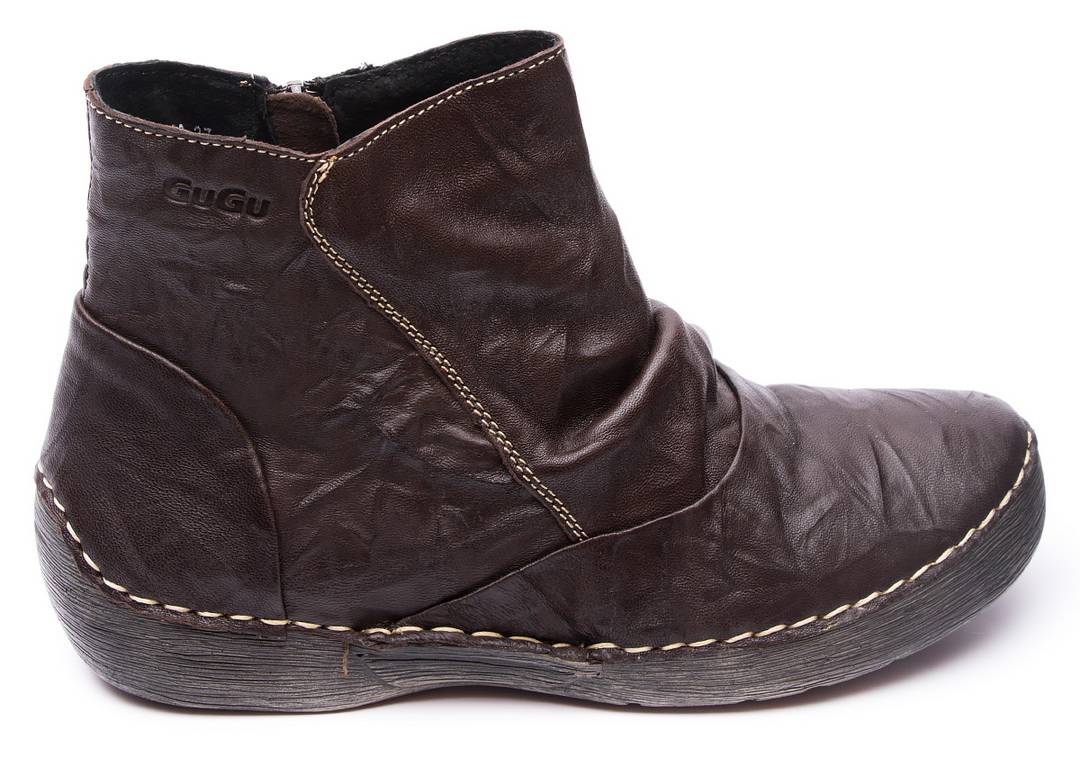 женские ботинки натуральная кожа/байка gugu германия