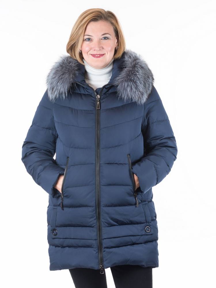 полупальто холофайбер/ чернобурка