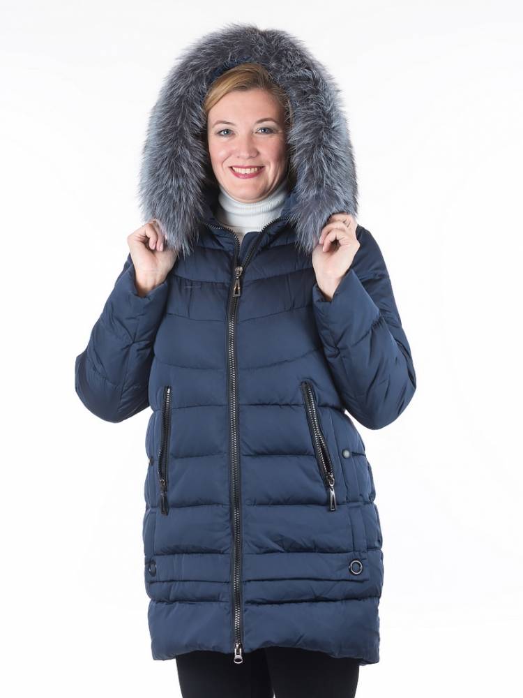 полупальто холофайбер/ чернобурка