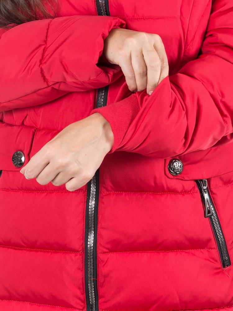 полупальто холофайбер/ чернобурка