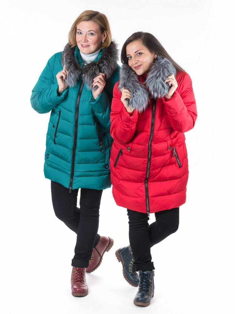 полупальто холофайбер/ чернобурка