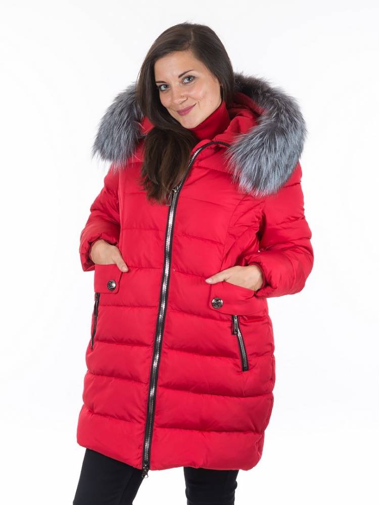 полупальто холофайбер/ чернобурка