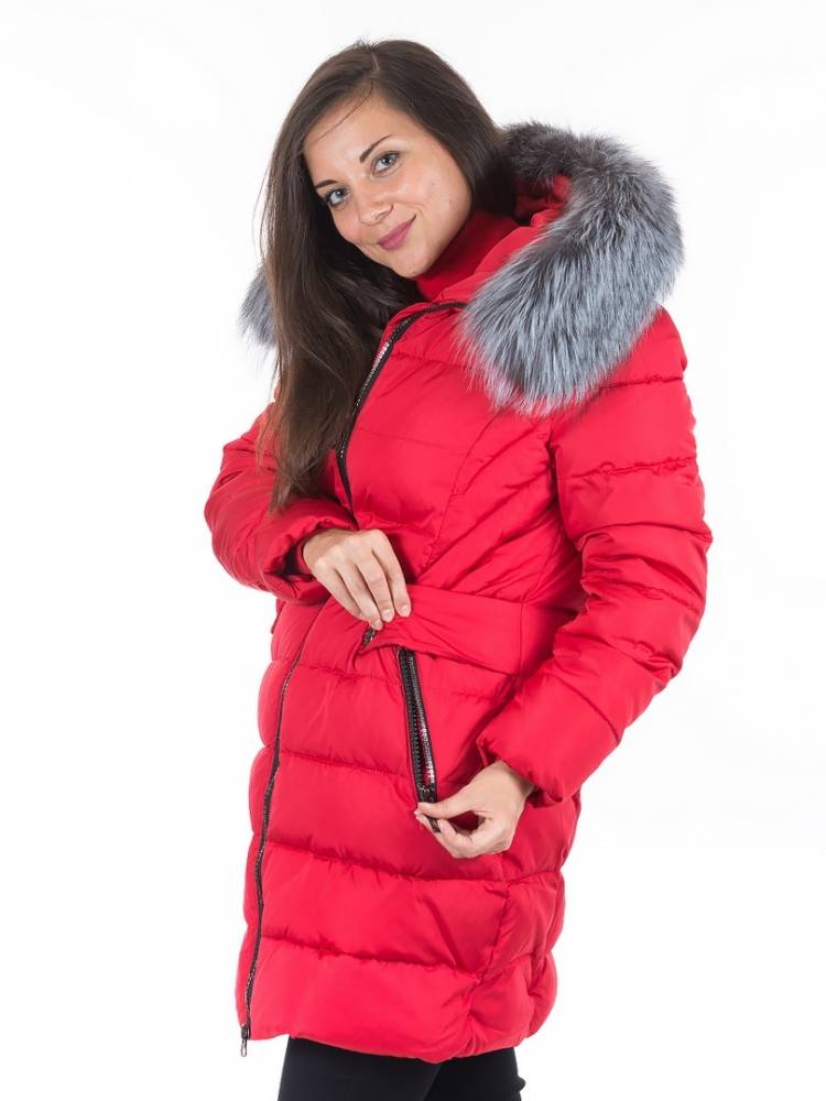 полупальто холофайбер/ чернобурка