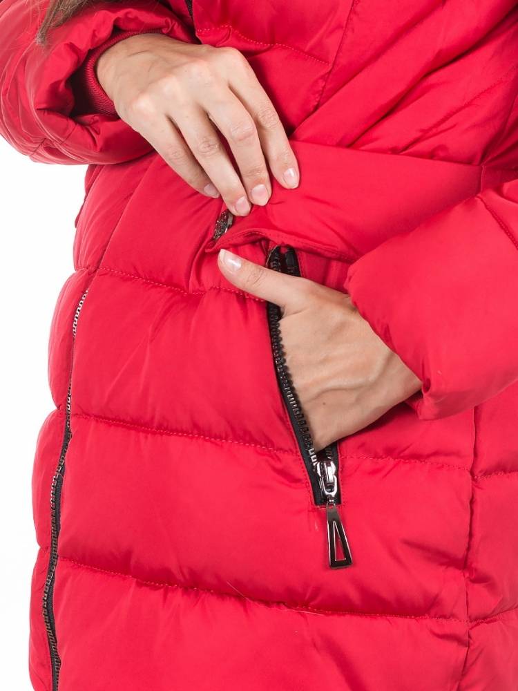 полупальто холофайбер/ чернобурка