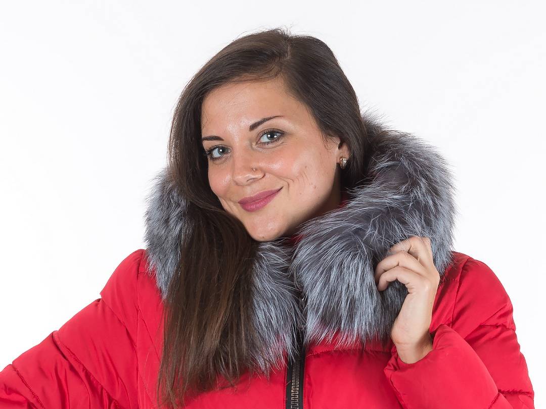 полупальто холофайбер/ чернобурка