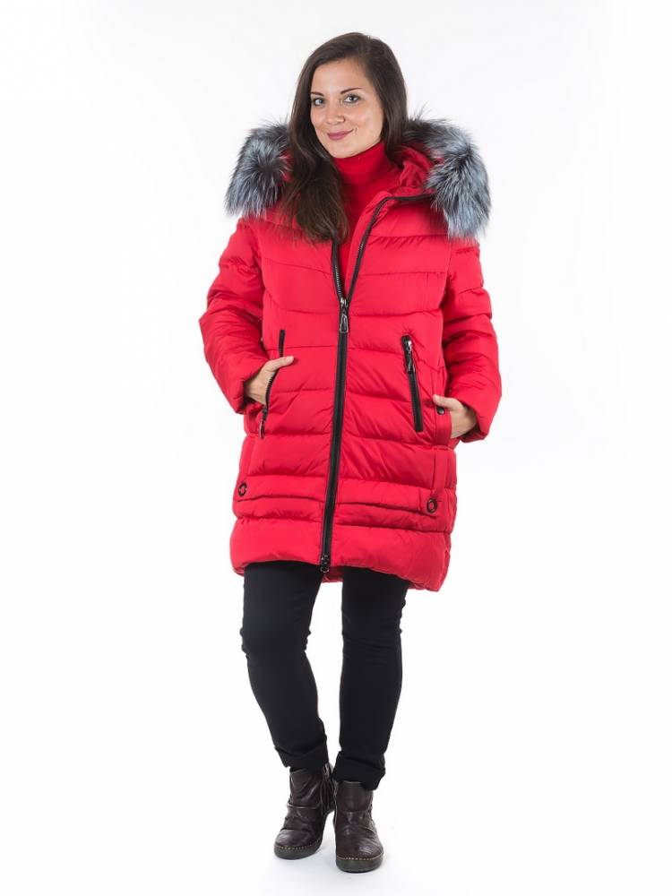 полупальто холофайбер/ чернобурка