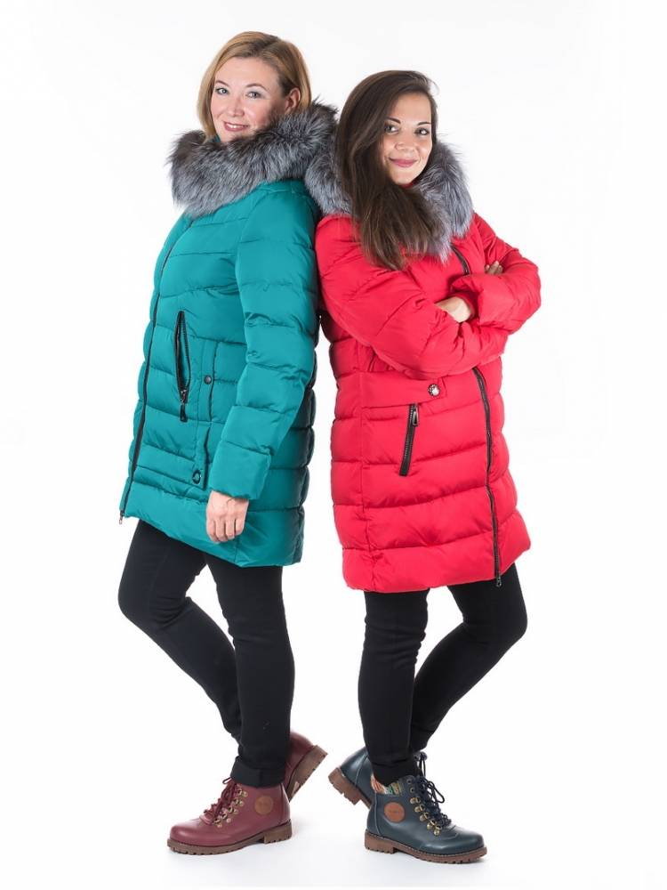 полупальто холофайбер/ чернобурка