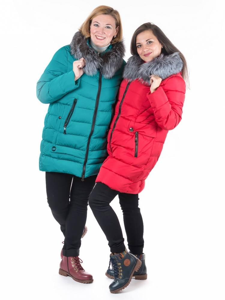 полупальто холофайбер/ чернобурка