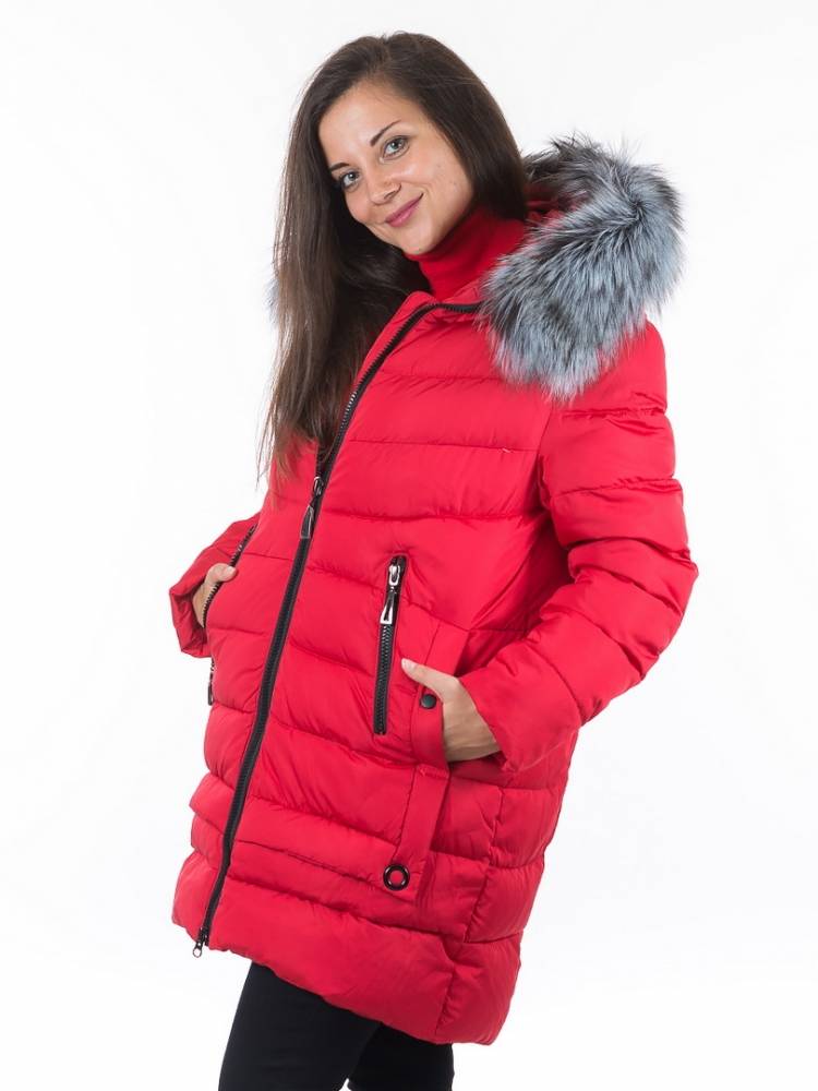 полупальто холофайбер/ чернобурка