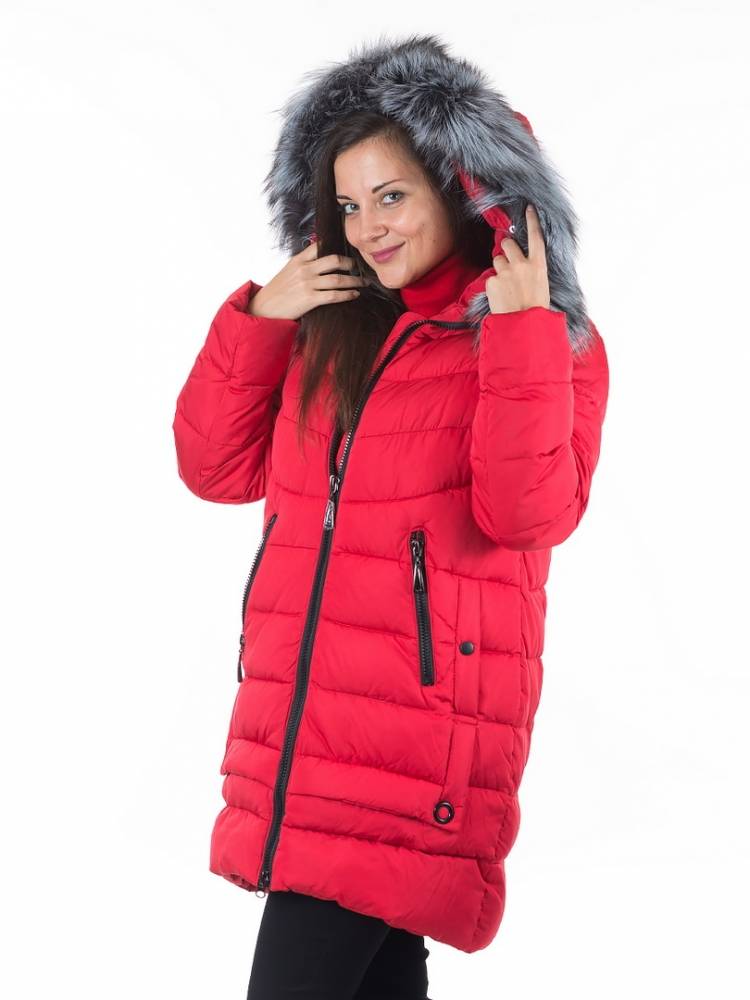 полупальто холофайбер/ чернобурка