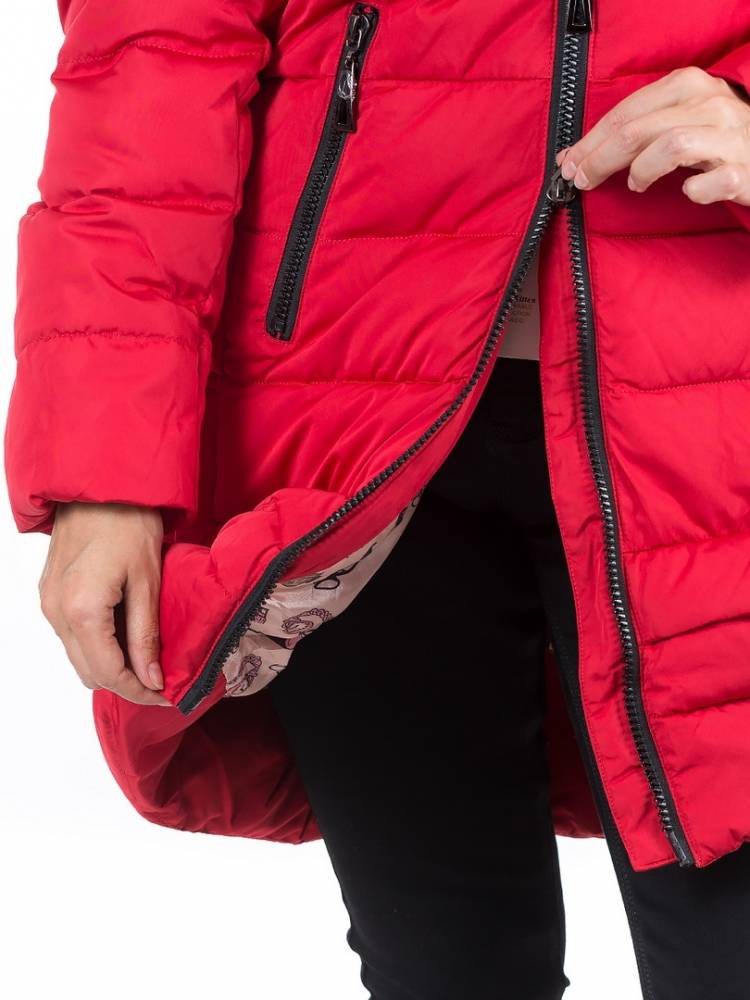 полупальто холофайбер/ чернобурка