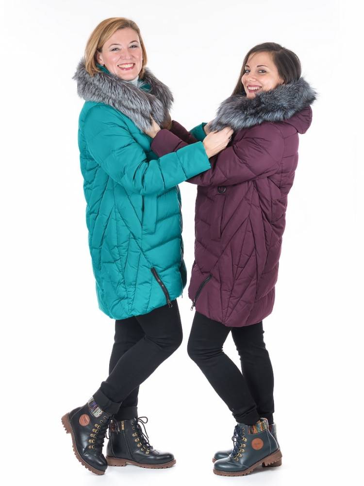 полупальто холофайбер/ чернобурка