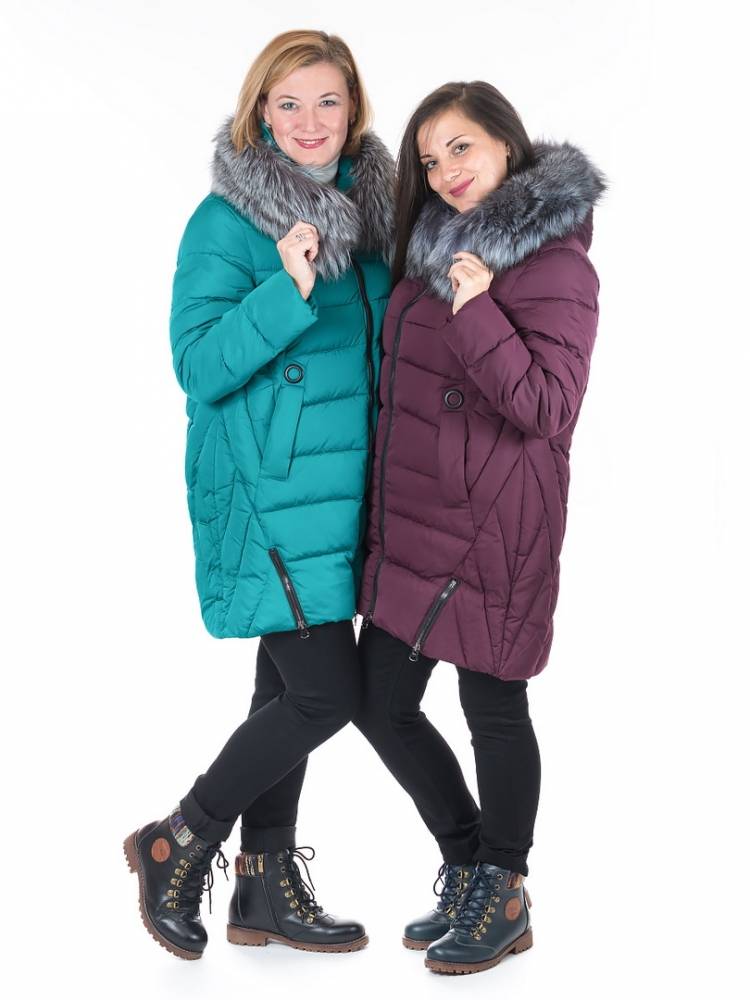 полупальто холофайбер/ чернобурка