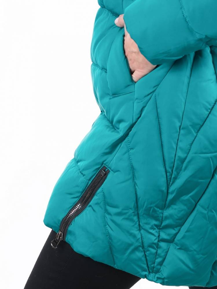 полупальто холофайбер/ чернобурка