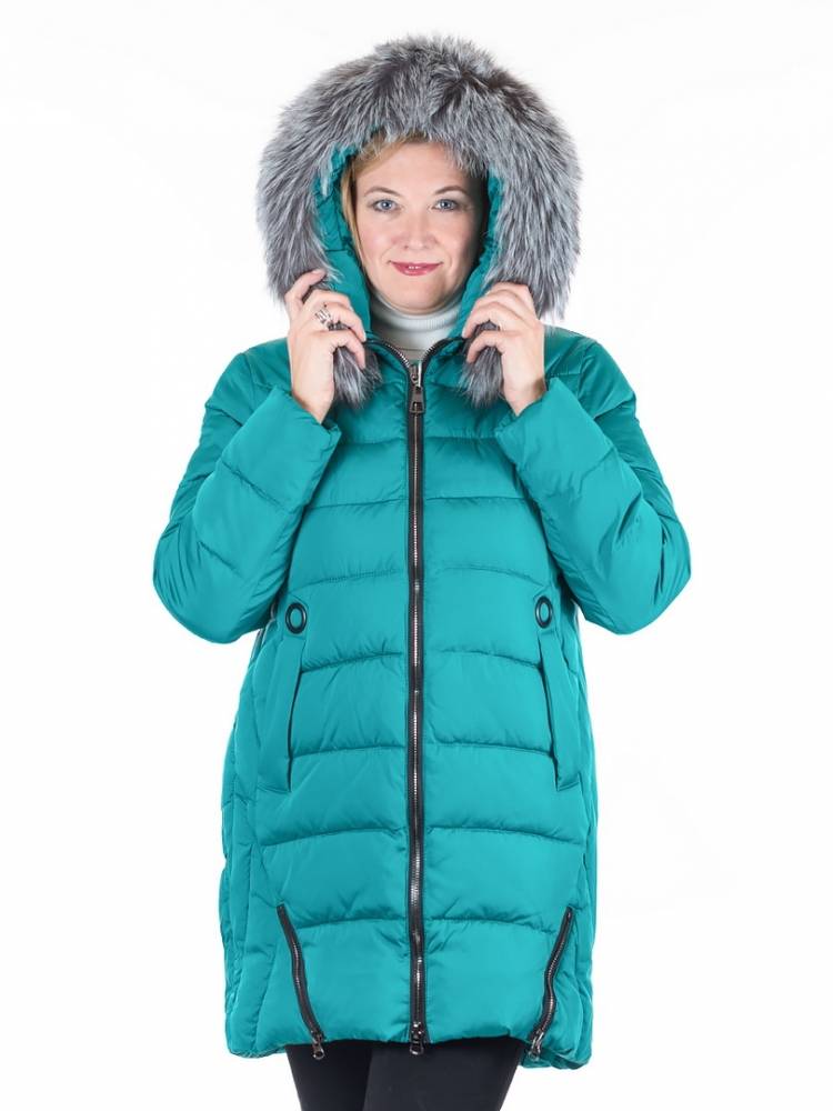 полупальто холофайбер/ чернобурка