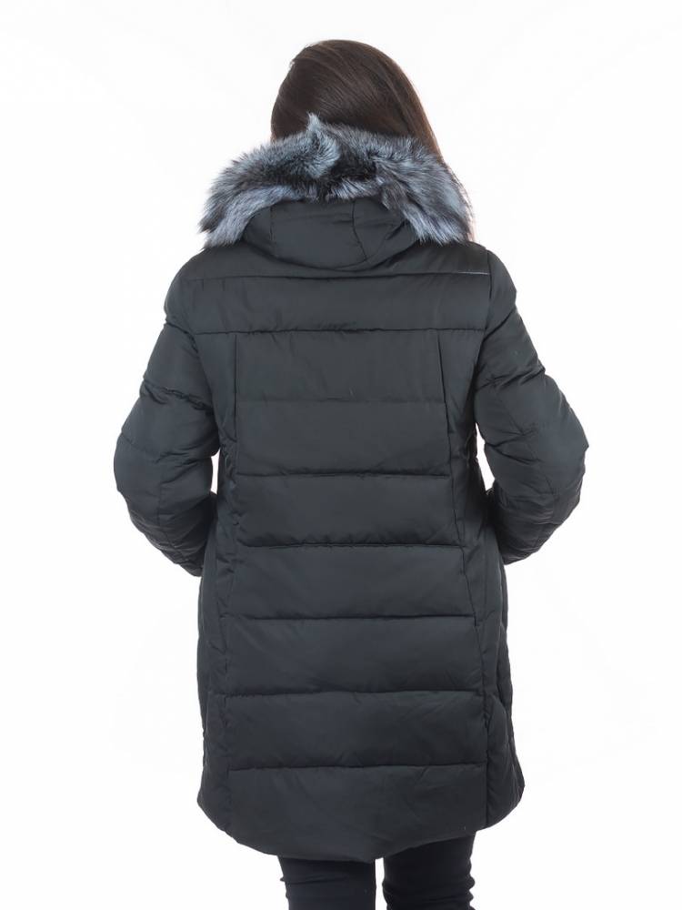 полупальто холофайбер/ чернобурка