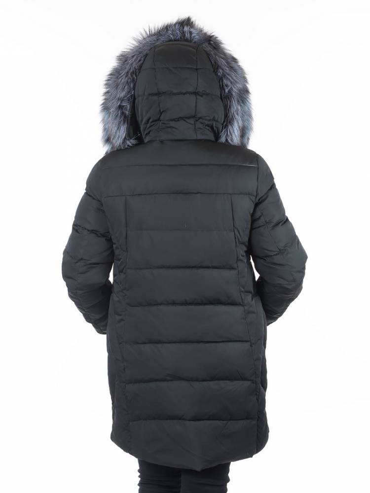 полупальто холофайбер/ чернобурка