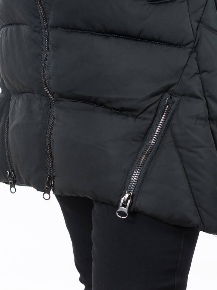 полупальто холофайбер/ чернобурка