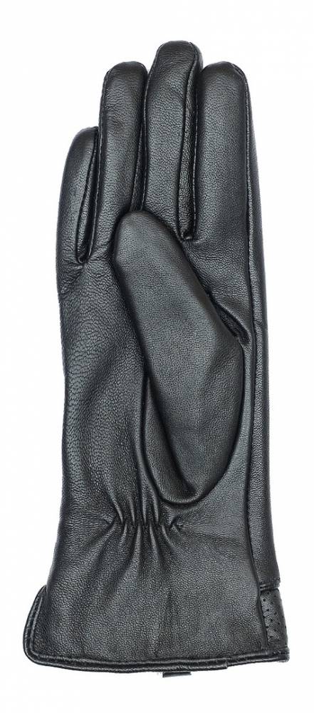 женские перчатки кожа ягненка / мех