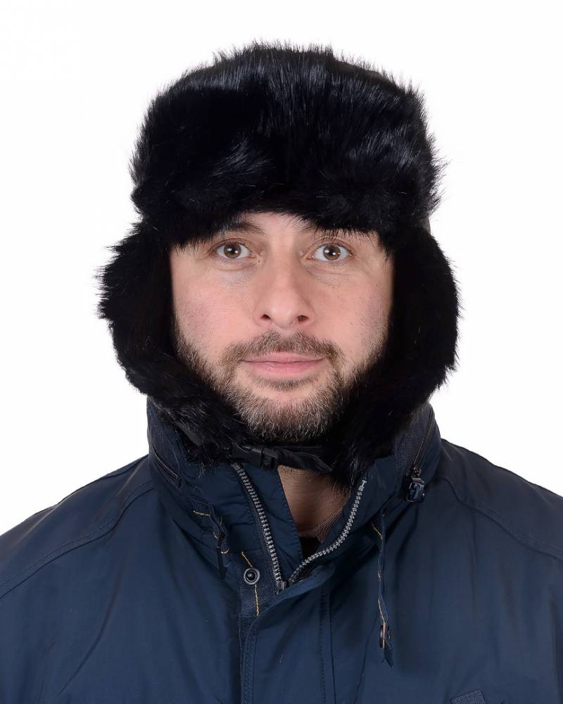 шапка-ушанка / водонепроницаемая ткань с мехом