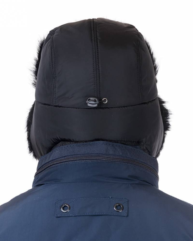 шапка-ушанка / водонепроницаемая ткань с мехом