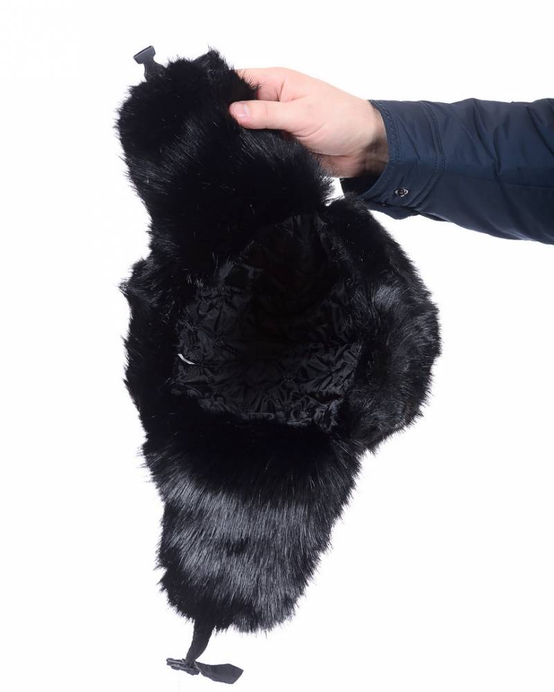 шапка-ушанка / водонепроницаемая ткань с мехом