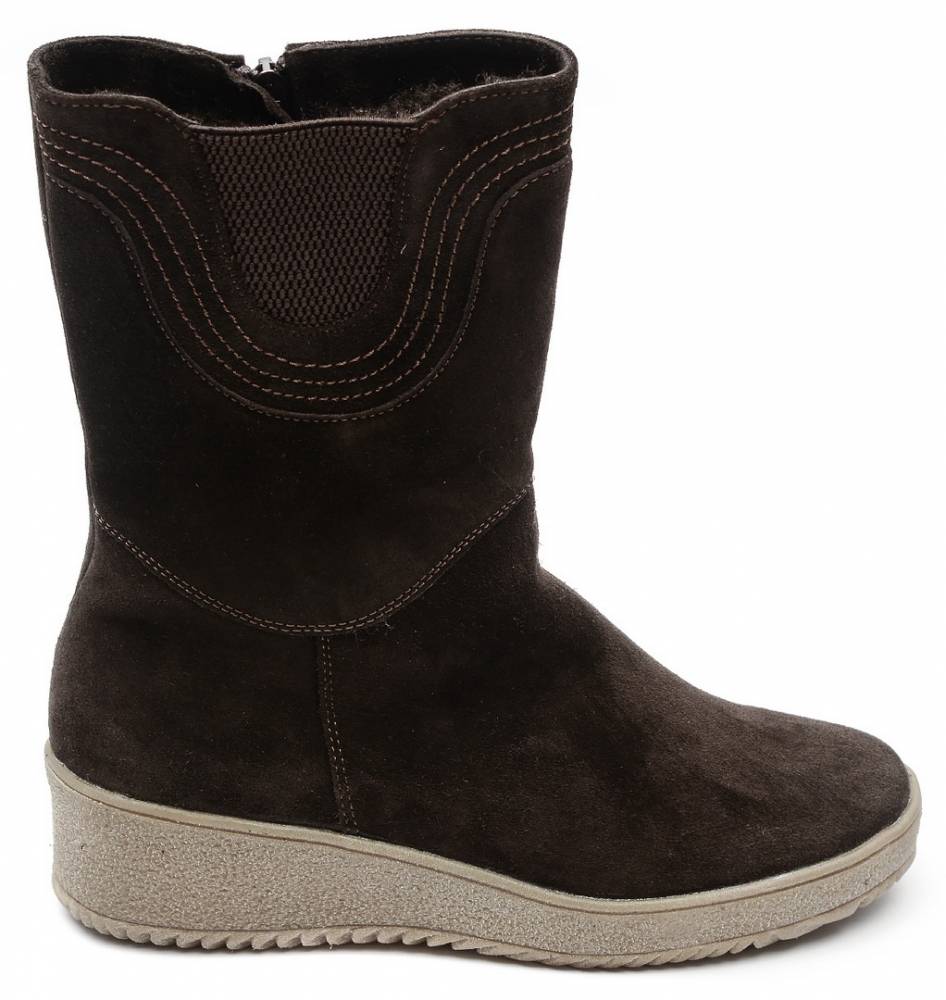 женские сапоги натуральная кожа(замша) /шерсть эго беларусь