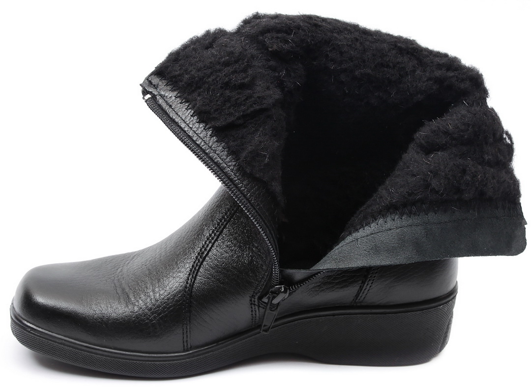 женские полусапоги  натуральная кожа/100% шерсть отико беларусь