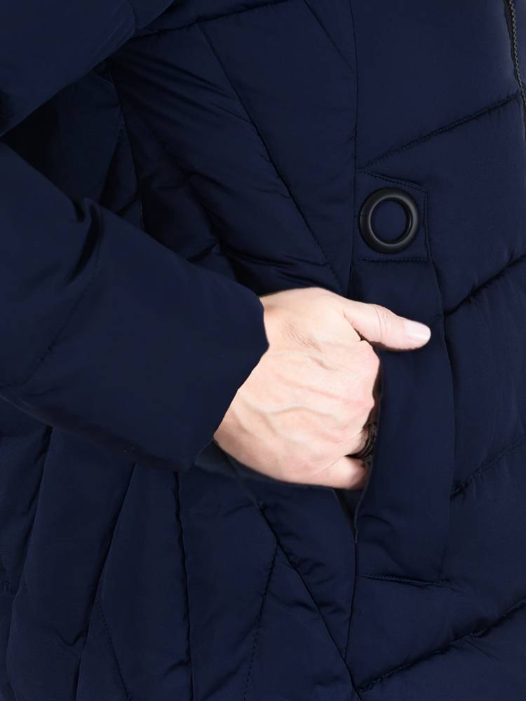 полупальто холофайбер/ чернобурка