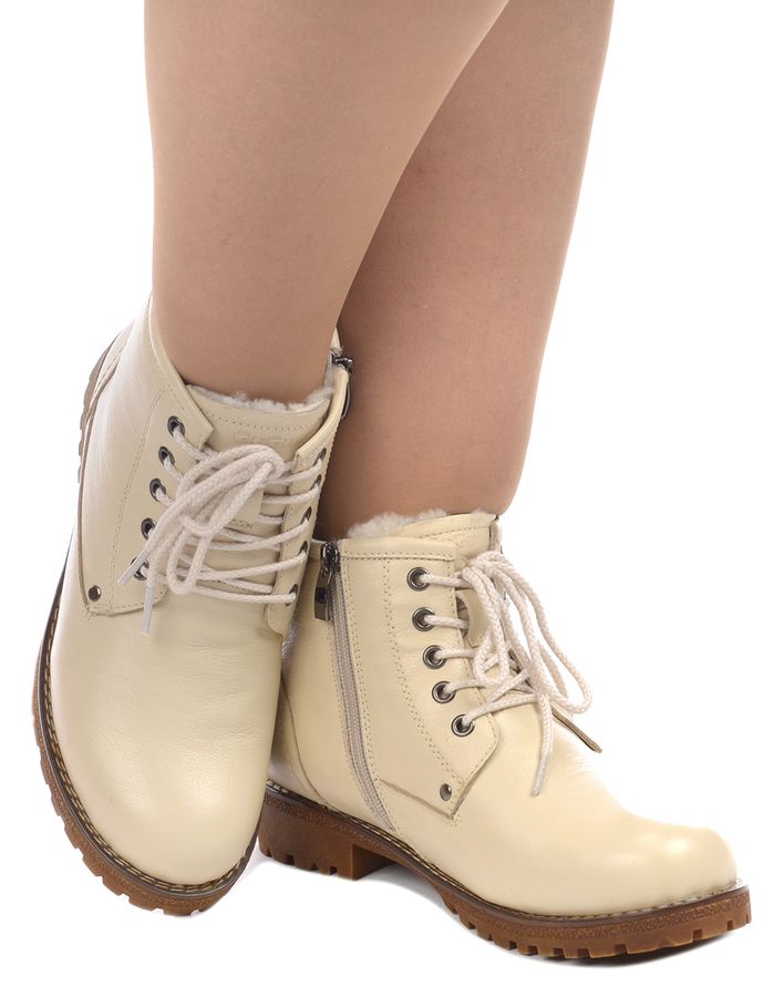 женские ботинки натуральная кожа натуральный мех gugu германия