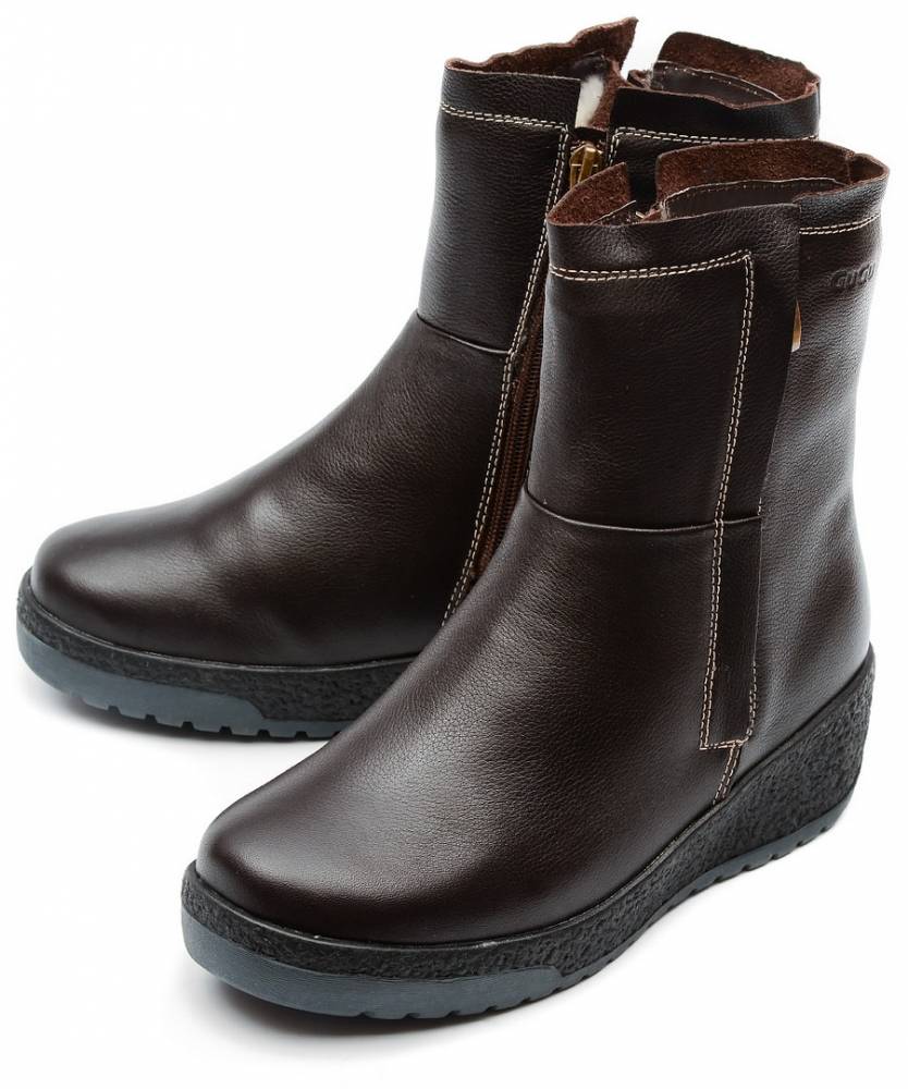 женские сапоги натуральная кожа натуральный мех gugu германия